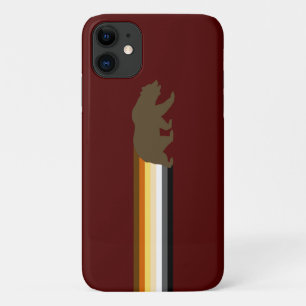 Coque Case-Mate iPhone Drapeau de fierté de l'ours gai cool