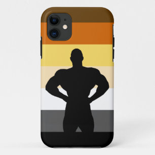 Coque Case-Mate iPhone Drapeau de fierté de l'ours musclé