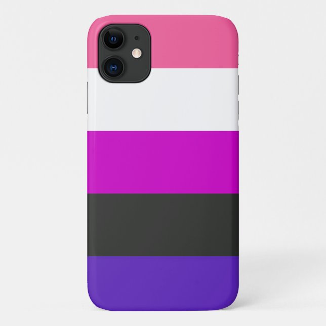 Coques Case-Mate iPhone Drapeau de fierté genderfluid (Dos)