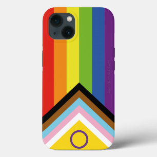 Case-Mate iPhone Case Drapeau de fierté intersexe de SlipperyJoe's fond