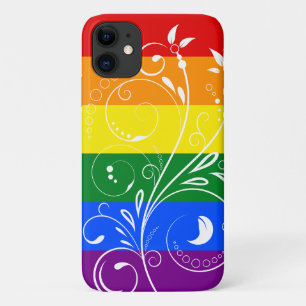 Case-Mate iPhone Case Drapeau de fierté LGBT Fleur florale vintage