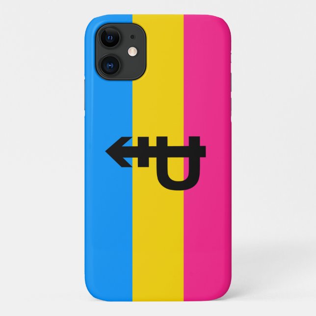 Coques Case-Mate iPhone Drapeau de fierté pansexuelle (Dos)