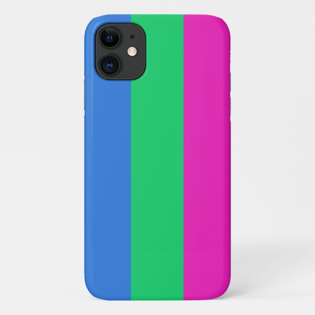 Coques Case-Mate iPhone Drapeau de fierté polysexuelle (Dos)
