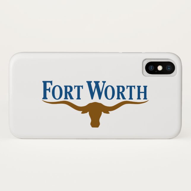 Coques Case-Mate iPhone Drapeau de Fort Worth (Texas) (Dos (Horizontal))