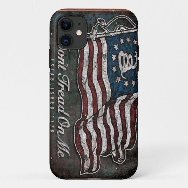 Coques Case-Mate iPhone Drapeau de Gadsden - liberté ou mort (Dos)