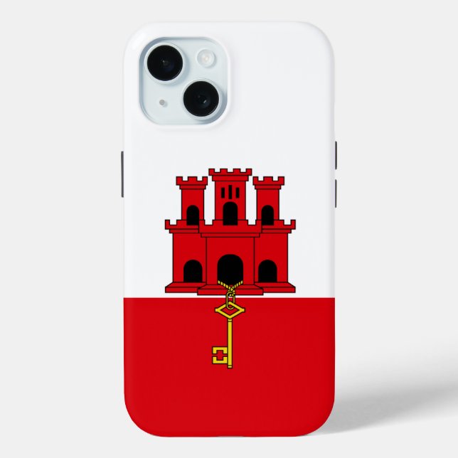 Coques Case-Mate iPhone Drapeau de Gibraltar (Verso)