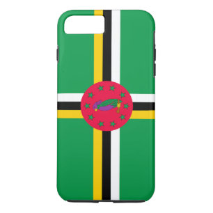 Coque iPhone 8 Plus/7 Plus Drapeau de la Dominique