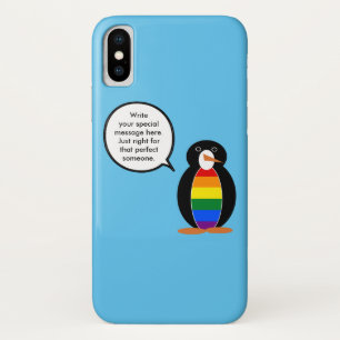 Case-Mate iPhone Case Drapeau de la fierté gay Faune Manchot Cadeau pers