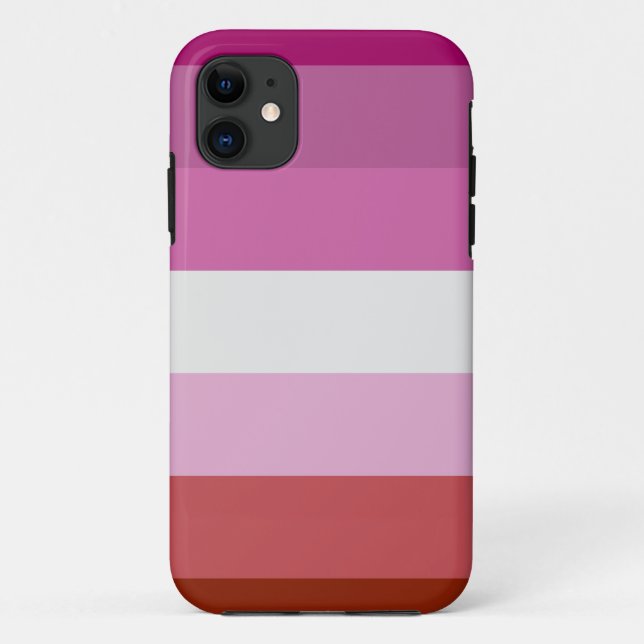 Coques Case-Mate iPhone Drapeau de la fierté lesbienne (Dos)