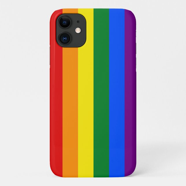 Coques Case-Mate iPhone Drapeau de la fierté LGBT (Dos)