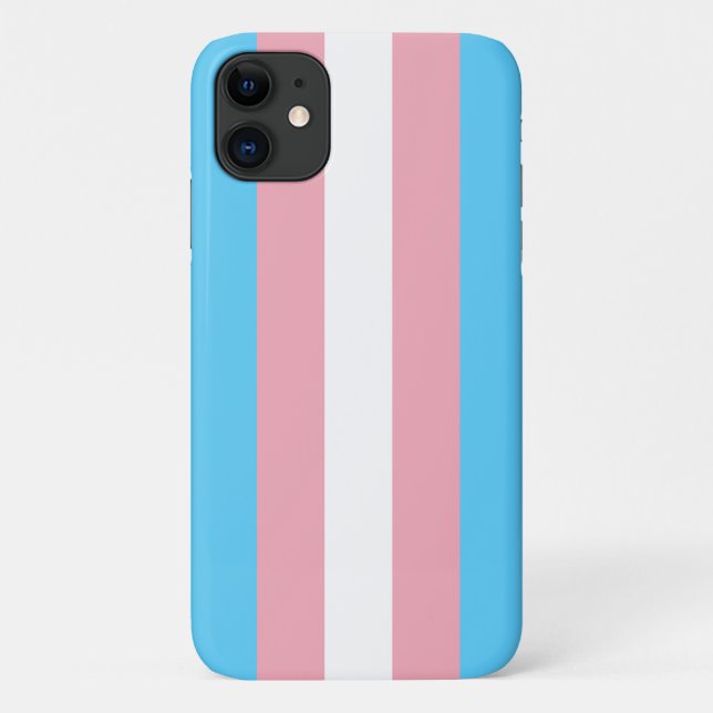 Coques Case-Mate iPhone Drapeau de la fierté transgenre (Dos)