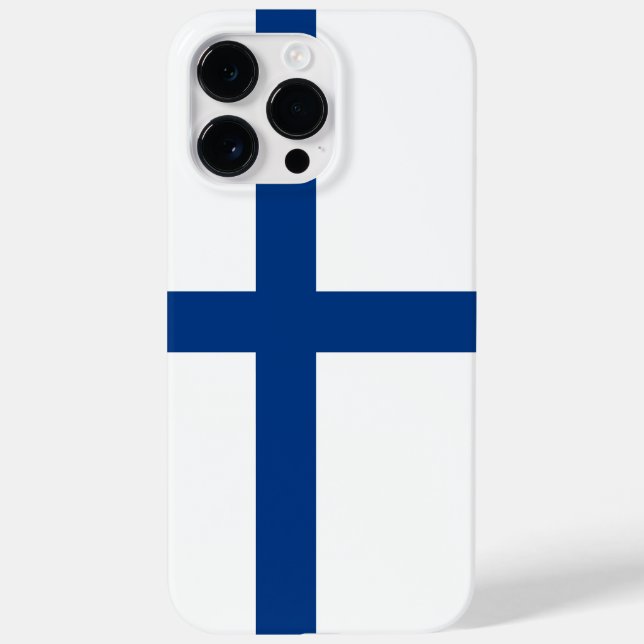Coques Case-Mate iPhone Drapeau de la Finlande (Verso)