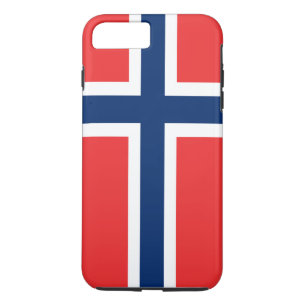 Coque iPhone 8 Plus/7 Plus Drapeau de la Norvège
