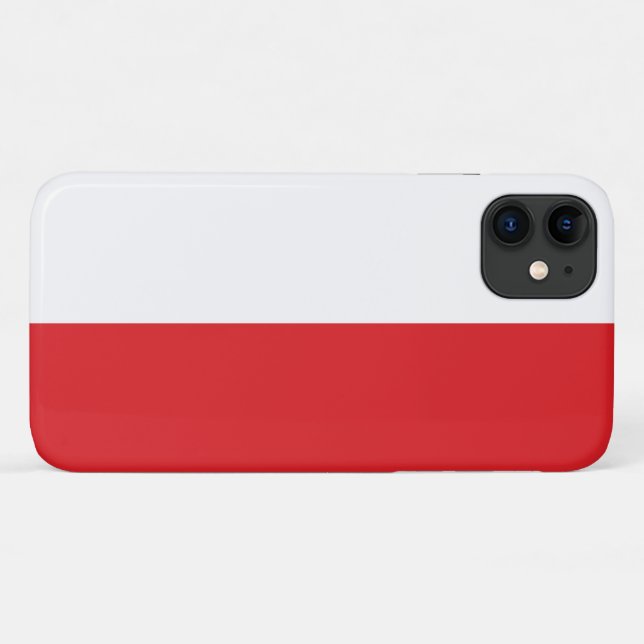 Coques Case-Mate iPhone Drapeau de la Pologne (Dos (Horizontal))