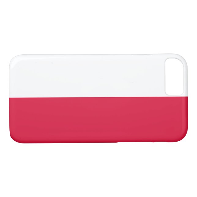 Coques Case-Mate iPhone Drapeau de la Pologne (Dos (Horizontal))