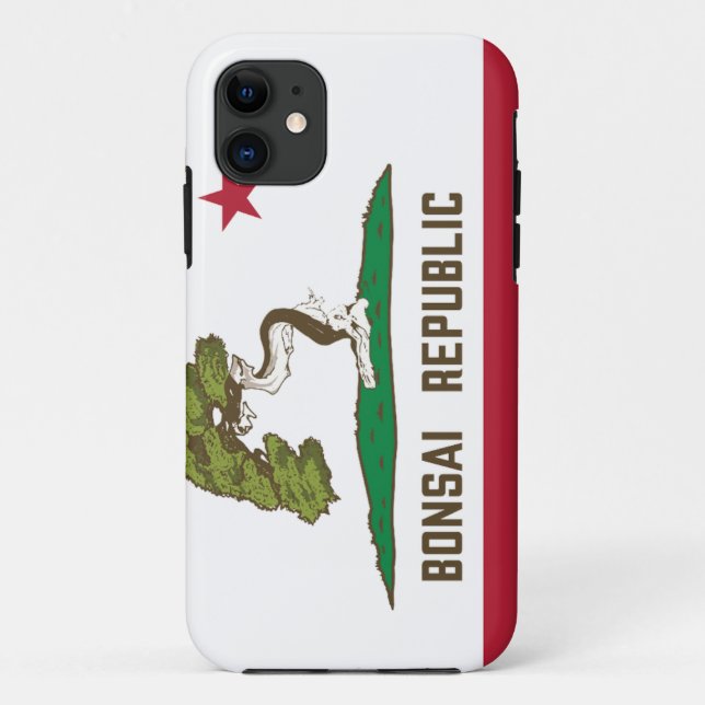 Coques Case-Mate iPhone Drapeau de la République de Bonsai (Dos)