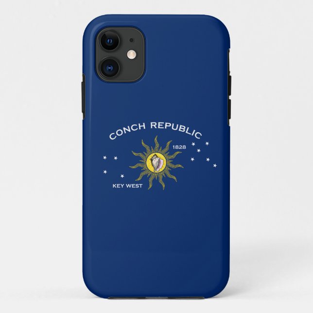 Coques Case-Mate iPhone Drapeau de la République de Conch, Drapeau de Key  (Dos)
