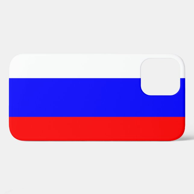 Coques Case-Mate iPhone Drapeau de la Russie (Verso (horizontal))