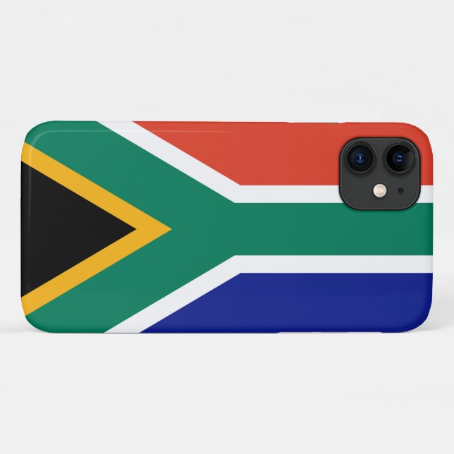 Coques Case-Mate iPhone  Drapeau de l'Afrique du Sud (Dos (Horizontal))