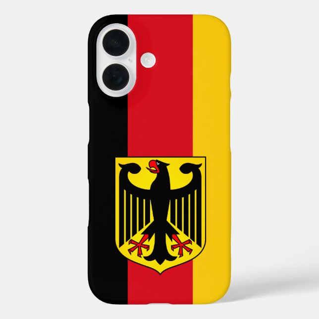 Coques Case-Mate iPhone Drapeau de l'Allemagne (Verso)