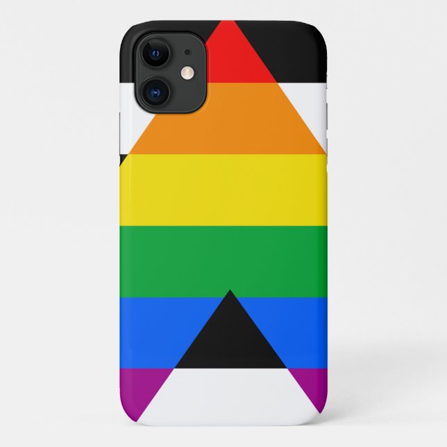 Coques Case-Mate iPhone Drapeau de l'allié LGBTQ+ (Dos)