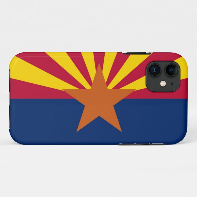 Coques Case-Mate iPhone Drapeau de l'Arizona (Dos (Horizontal))