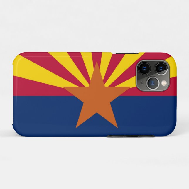 Coques Case-Mate iPhone Drapeau de l'Arizona (Dos (Horizontal))