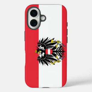 Coque Pour iPhone 16 Drapeau de l'Autriche / Drapeau autrichien