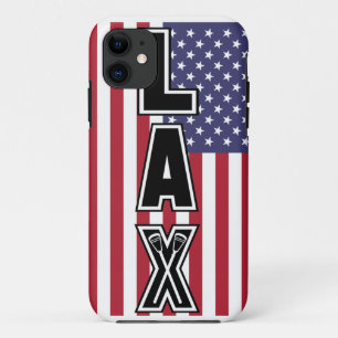Coques Pour iPhone Drapeau de LAX USA de lacrosse