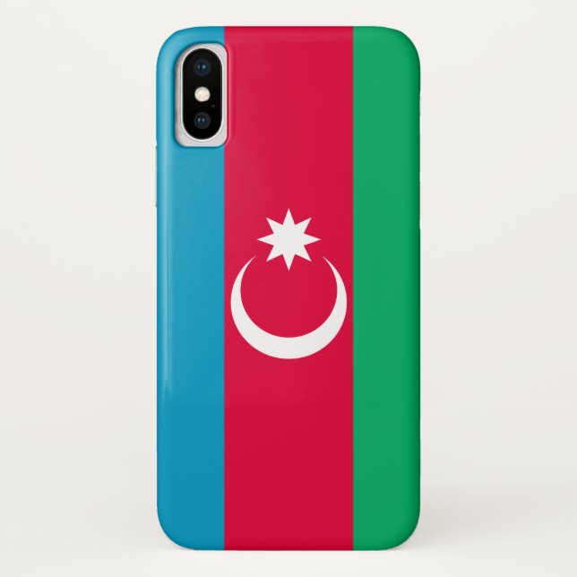 Coques Case-Mate iPhone Drapeau de l'Azerbaïdjan (Dos)