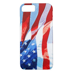 Coque iPhone 7 Drapeau de l'impressionnisme Abstrait américain