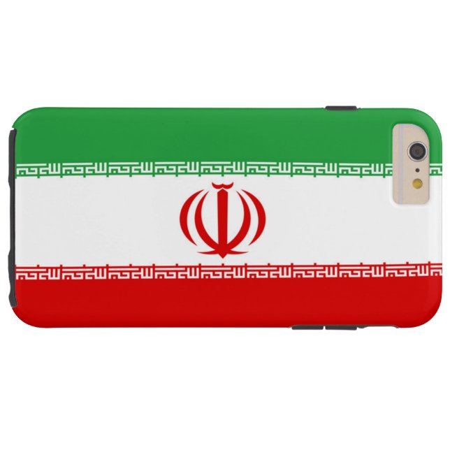 Coques Case-Mate iPhone Drapeau de l'Iran (Dos Horizontal)
