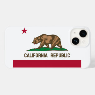 Coque Case-Mate iPhone Drapeau de l'ours de Californie : État de Cali Gol