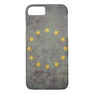 Coque Case-Mate Pour iPhone Drapeau de l'UE - Grunge