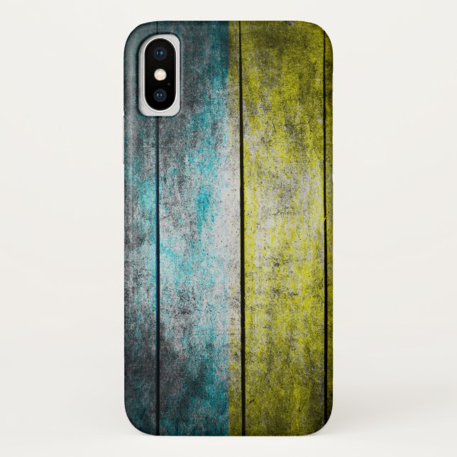 Coques Case-Mate iPhone Drapeau de l'Ukraine sur bois (Dos)