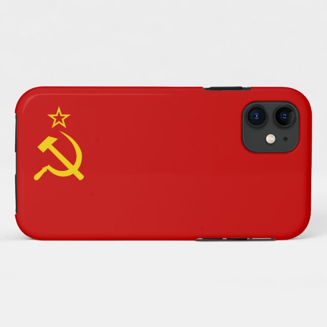 Coques Case-Mate iPhone drapeau de l'URSS (Dos (Horizontal))
