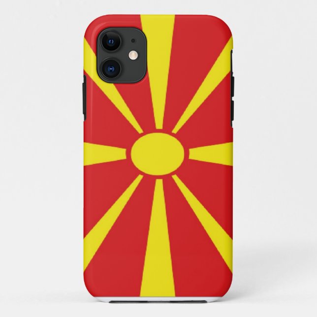Coques Case-Mate iPhone Drapeau de Macédoine (Dos)