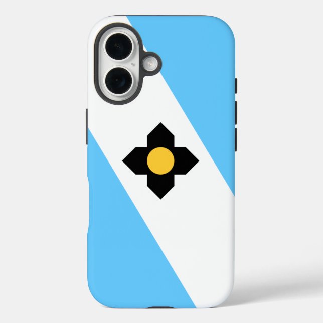 Coques Case-Mate iPhone Drapeau de Madison, Wisconsin (Verso)