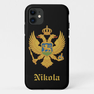 Coque iPhone 11 Drapeau de Monténégro