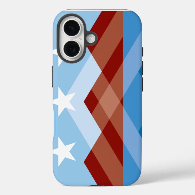 Coques Case-Mate iPhone Drapeau de Peoria, Arizona (Verso)