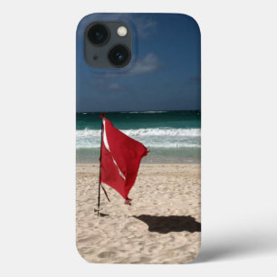 Coques Pour iPhone Drapeau de piqué sur la plage