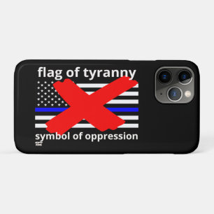 Case-Mate iPhone Case Drapeau de police de la ligne bleue "DRAPEAU DE TY