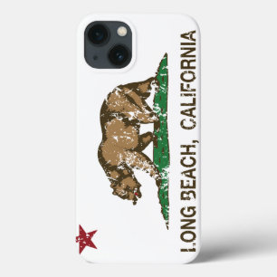 Coques Pour iPhone Drapeau de République de Long Beach la Californie