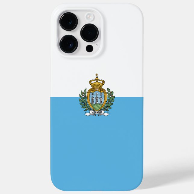 Coques Case-Mate iPhone Drapeau de Saint-Marin (Verso)
