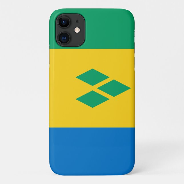 Coques Case-Mate iPhone Drapeau de Saint-Vincent-et-les Grenadines (Dos)