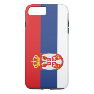 Coque iPhone 8 Plus/7 Plus Drapeau de Serbie