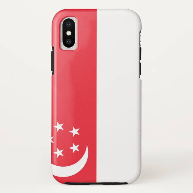 Coques Case-Mate iPhone Drapeau de Singapour (Dos)