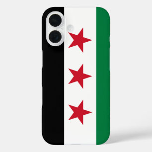 Coque Pour iPhone 16 Drapeau de Syrie (décembre 2024)
