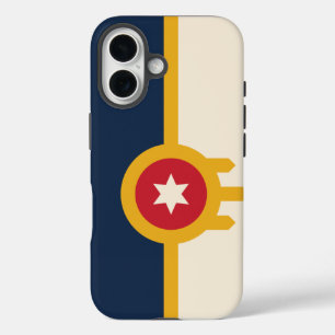 Coque Pour iPhone 16 Drapeau de Tulsa, Oklahoma