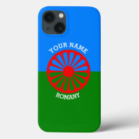 Drapeau de voyageur tzigane romani officiel person